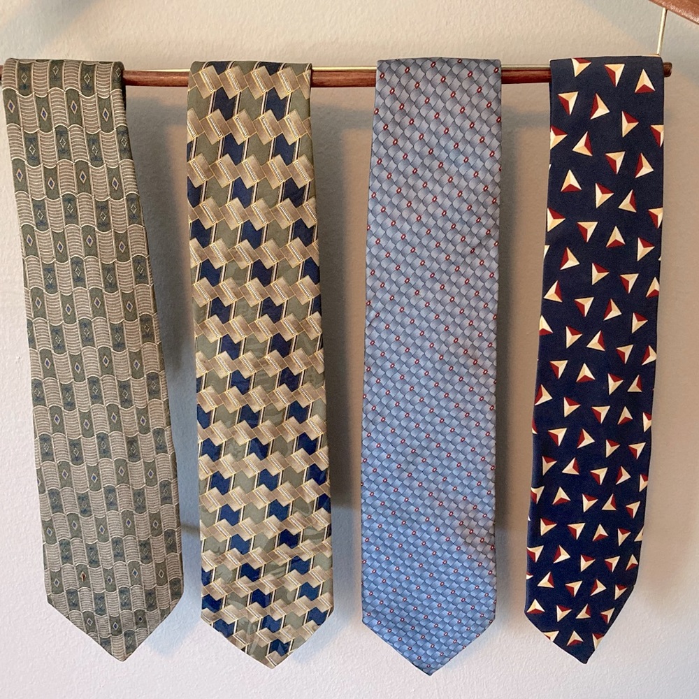 4 Pack Silk Tie Assortment